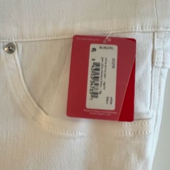 NWT SPANX Ankle Skinny Jeans, White XL - Picture 3 of 5